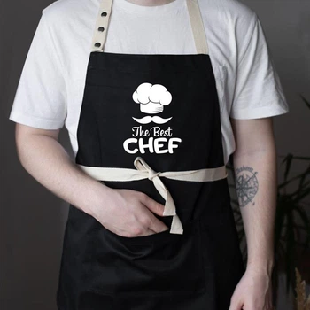 Фартук с надписью «The best Chef» (черный)