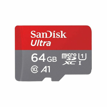 Карта памяті microSDXC SanDisk 64Gb class 10 A1 (140Mb/s) (adapter) +adapter SD SDSQUAB-064G-GN6MA