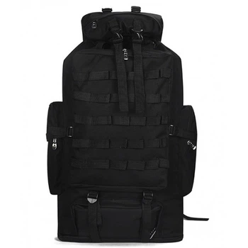 Рюкзак туристический раздвижной xs100l черный, 90-100 л