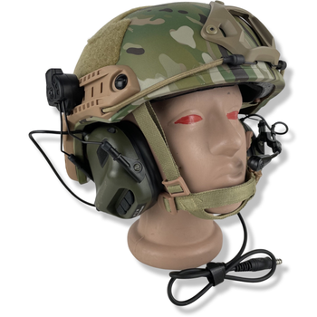 Активні навушники Earmor M32H Helmet Version | Foliage Green