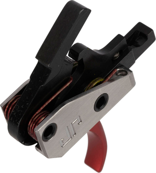 Ударно-спусковой механизм JP Enterprises Fire Control Module Curved Trigger Red для карабинов на базе AR-10/AR-15