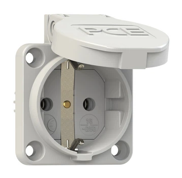 Розетка вбудована з/з 16A/250V/2P+E/IP54 виробник PCE 105-0g