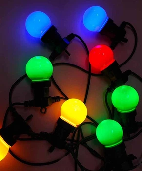 Уличная ретро гирлянда Белт-лайт, 10 матовых LED ламп, 5м, Е27, 220V, IP68