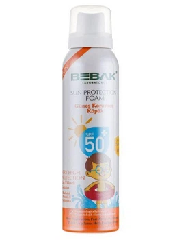 Солнцезащитная пенка Bebak для детей SPF50+ 150 мл
