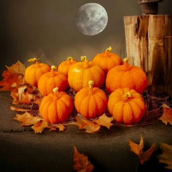 Набір Свічки до Helloween Your Candles Гарбуз 3-5 см Your Candles 10 шт