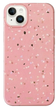 Etui Uniq Coehl Terrazzo do Apple iPhone 14 Plus Różowy (8886463682647)