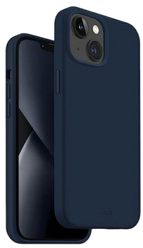 Панель Uniq Lino для Apple iPhone 14 Plus Marine blue (8886463681596)