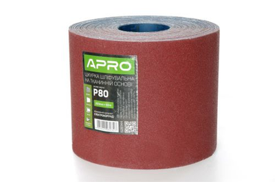 Папір шліфувальний APRO P100 рулон 200мм*50м (тканинна основа)