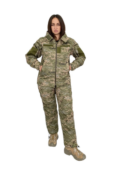 Жіноча військова форма зимова костюм утеплювач Softshell + синтепон 200 (до -20) Піксель розмір 42 (FV- 001-42)