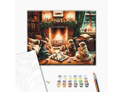 Картина по номерам Когда за окном вьюга, Brushme (40х50 см), BS53848