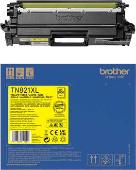 Картридж Brother TN-821XLY жовтий (4977766811002)