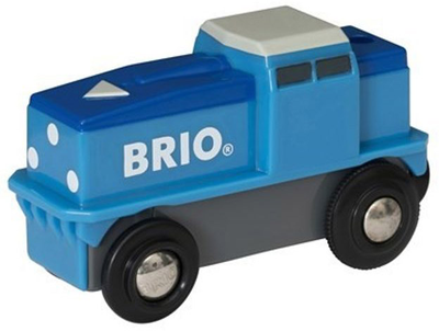 Іграшковий вантажний локомотив Brio на батарейках Синій (7312350331301)