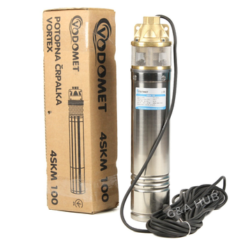 Насос глибинний вихровий VODOMET 4-SKM-100 0,75 Нmax 55 м Qmax 2.5 куб.м 750 Вт