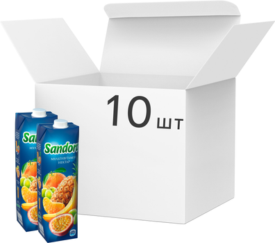 Упаковка нектара Sandora Мультивитамин 0.95 л х 10 шт (4823063125017)