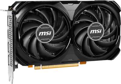 Відеокарта MSI PCI-Ex GeForce RTX 4060 Ventus 2X Black 8G OC 8GB GDDR6 (128bit) (2505/17000) (HDMI, 3 x DisplayPort) (RTX 4060 VENTUS 2X BLACK 8G OC)