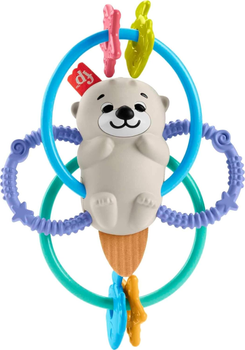 Погремушка прорезыватель зубов Fisher-Price Выдра Twist and Teethe (194735095872)
