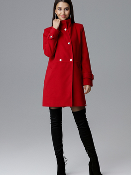 Пальто жіноче Figl M623 L Червоне (5902194357227)