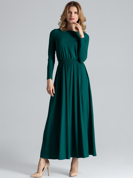 Sukienka trapezowa damska Figl M604 XL Zielona (5902194349703)