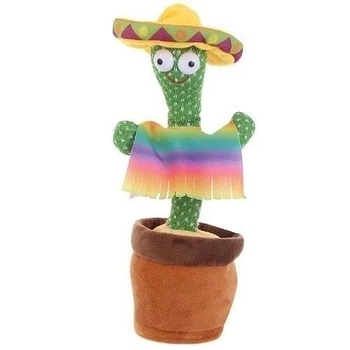 Танцюючий кактус музичний співаючий Dancing Cactus USB 120 пісень
