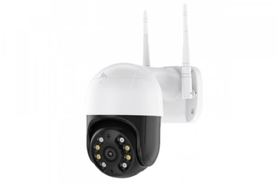 Бездротова вулична WiFi камера ICSEE 4Mp PTZ з віддаленим доступом до 90 градусів Чорно-Біла (21-14-15963)