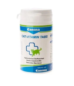 Вітаміни для кішок Canina Cat-Vitamin мультивітамін, 250табл/125г