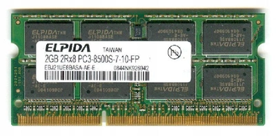 Пам'ять Elpida 2GB SO-DIMM DDR3 1066 MHz (EBJ21UE8BASA-AE-E)