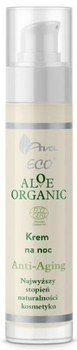 Krem do twarzy AVA Laboratorium Aloe Organic Anti-aging Night Cream 50 ml (5906323005188)