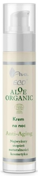 Krem przeciwzmarszczowy AVA Laboratorium Aloe Organic odmładzający na noc 50 ml (5906323005188)