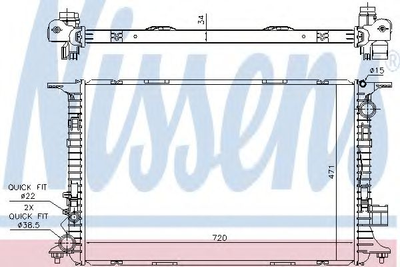 Радиатор охлаждения Nissens (60326)