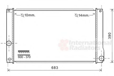 Радиатор охлаждения PRIUS 1.8i HYBRID 09- (выр-во Van Wezel) Van Wezel (53002608)