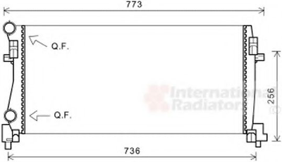 Радиатор охлаждения VAG (выр-во Van Wezel) Van Wezel (58002340)