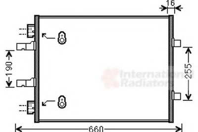 Радіатор кондиціонера NISSAN OPEL RENAULT (вир-во Van Wezel) Van Wezel (37005480)