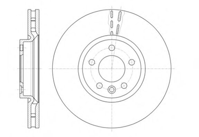 Диск гальмівний VW TRANSPORTER V 2.0 03-, MULTIVAN V 09- передн. (вир-во REMSA) Remsa (6142010)