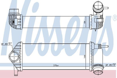 Радіатор інтеркулера Nissens (96308)