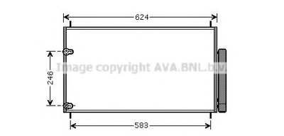 Конденсор кондиционера TOYOTA AURIS/AVENSIS/COROLLA (Ava) Ava (TOA5405D)