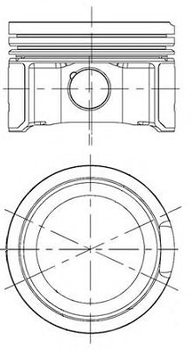 Поршень с кольцами VAG 81.0 1,8 20V AMB/ARX/AWT (выр-во NURAL) Nural (8750290030)