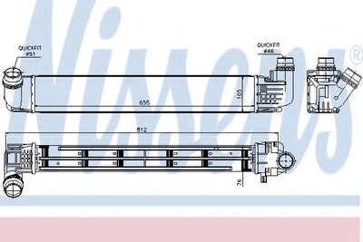 Інтеркулер DACIA DUSTER (2010) 1.5 DCI (вир-во Nissens) Nissens (96533)