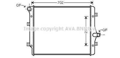 Радіатор, Система охолодження двигуна Ava (VN2208)