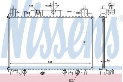 Радіатор охолодження Nissens (68505)