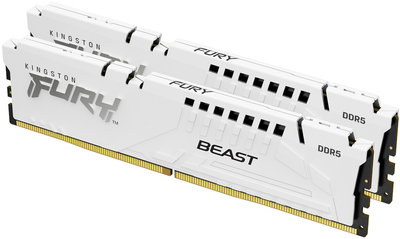 Оперативна пам'ять Kingston Fury DDR5-5200 65536MB PC5-41600 (Kit of 2x32768) Beast AM5 White (KF552C36BWEK2-64)