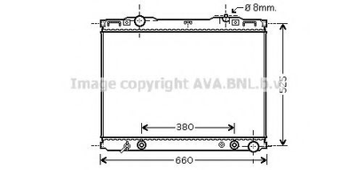 Радиатор охлаждения KIA SORENTO (2003) 2.5 CRDI (Ava) Ava (KAA2139)