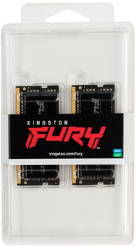 Оперативна пам'ять Kingston Fury SODIMM DDR4-2666 32768 MB PC4-21300 (Kit of 2x16384) Impact Black (KF426S16IBK2/32)