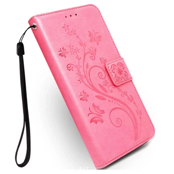 Чехол-книжка для TP-Link Neffos C7 "Цветок и бабочки Pink"
