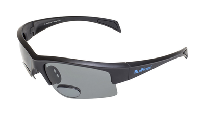 Окуляри біфокальні поляризаційні BluWater Bifocal-2 (+2.0) Polarized (gray) (чорна біфокальна лінза з діоптріями)
