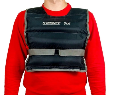 Утяжелители жилет EasyFit EF-VST 8кг черный 36×97 см для функциональных тренировок и кроссфита