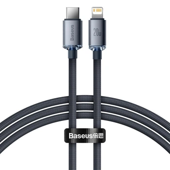 Кабель зарядний Baseus Crystal Shine 20 Вт 1.2 м Black (CAJY000201)