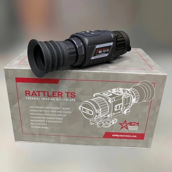 Тепловізійний приціл AGM Rattler TS35-384, 1235 м, 35 мм, Wi-Fi, стадіометричний далекомір, подвійне живлення (243442)