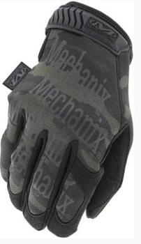 Армейские перчатки всу чёрные с сенсорными пальцами тактические Mechanix The Original, камуфляж чёрный мультикам, 68614855-L