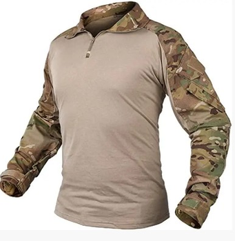 Боевая тактическая военная рубашка зсу multicam мужская с налокотниками IDOGEAR G3 Combat, 5248664-L