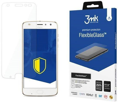 Загартоване скло 3MK FlexibleGlass для Motorola Moto Z2 (5901571127026)